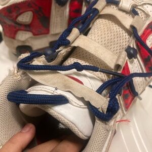 Red and Blue Athletic Sneakers